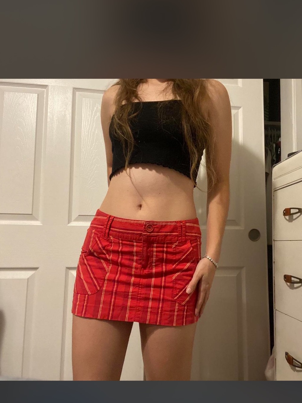 Guess mini skirt Red